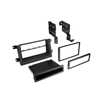 American International® - Double DIN Black Stereo Dash Kit with Storage Pocket