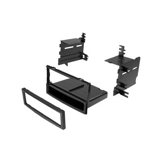 American International® - Single DIN Black Stereo Dash Kit with Storage Pocket