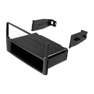 American International® - Single DIN Black Stereo Dash Kit with Storage Pocket