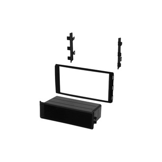 American International® - Double DIN Black Stereo Dash Kit with Storage Pocket