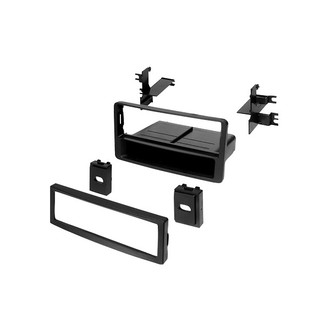 American International® - Single DIN Black Stereo Dash Kit with Storage Pocket