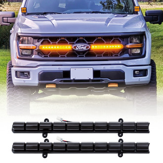 American Modified® - Grille Amber LED Lights with Sequential Turn Signal Function