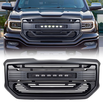 American Modified® - 1-Pc Armor Style Matte Black Main Grille