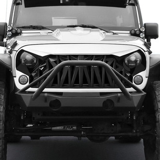American Modified® - 1-Pc Shark Style Black and White Main Grille