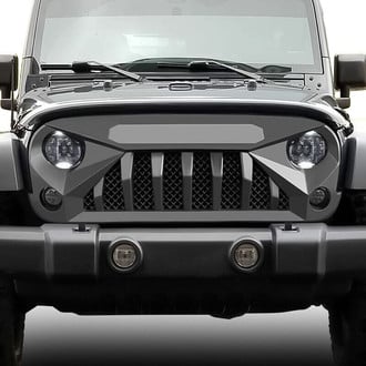 American Modified® - 1-Pc Gladiator Style Matte Black Main Grille