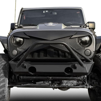 American Modified® - 1-Pc Hawke Style Matte Black Main Grille