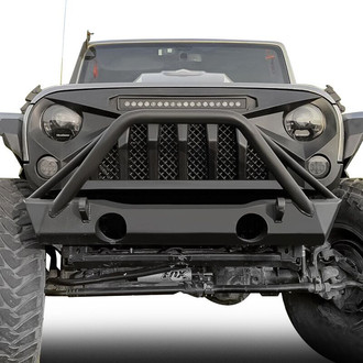 American Modified® - 1-Pc Gladiator Style Matte Black Main Grille