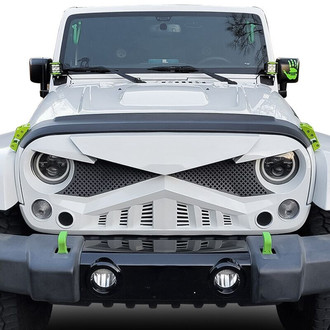 American Modified® - 1-Pc Hawke Style White Main Grille