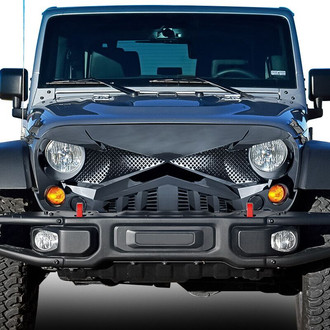 American Modified® - 1-Pc Hawke Style Glossy Black Main Grille