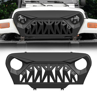 American Modified® - 1-Pc Shark Style Matte Black Main Grille