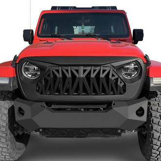 American Modified® - 1-Pc Shark Style Matte Black Main Grille