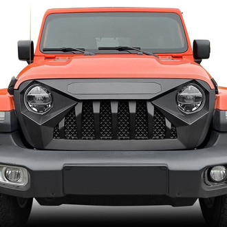 American Modified® - 1-Pc Demon Style Matte Black Main Grille