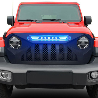 American Modified® - 1-Pc Demon Style Matte Black Main Grille