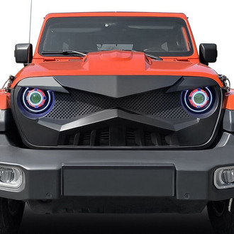 American Modified® - 1-Pc Hawke Style Matte Black Main Grille