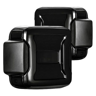 American Modified® - Driver and Passenger Side Black/Smoke Fiber Optic LED Tail Lights