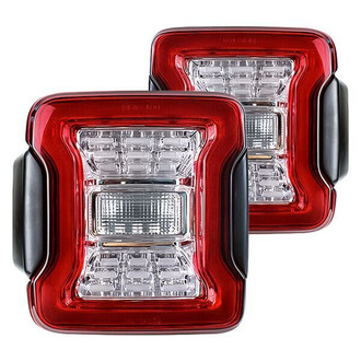 American Modified® - Driver and Passenger Side Black/Red LED Tail Lights