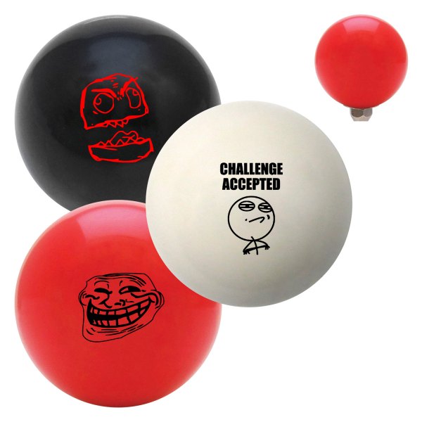 American Shifter® - Billiard Cue Ball Series "Internet Memes" Custom Shift Knob