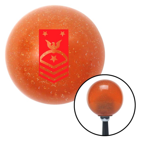 American Shifter® - Old Skool Series Translucent Orange with Metal Flakes Custom Shift Knob (M16 x 1.5 Insert)