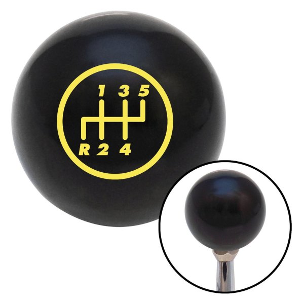 American Shifter® - Billiard Cue Ball Series Black Custom Shift Knob (M16 x 1.5 Insert)