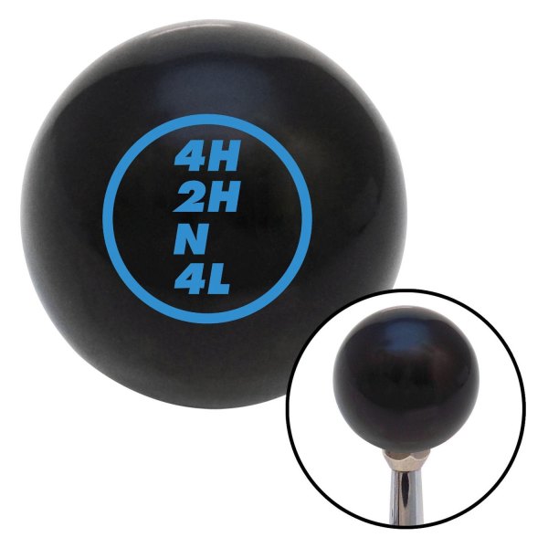 American Shifter® - Billiard Cue Ball Series Black Custom Transfer Case Shift Knob