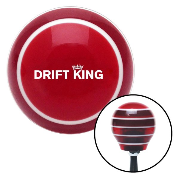 American Shifter® - Old Skool Series Red Super Stripe Custom Shift Knob (M16 x 1.5 Insert)