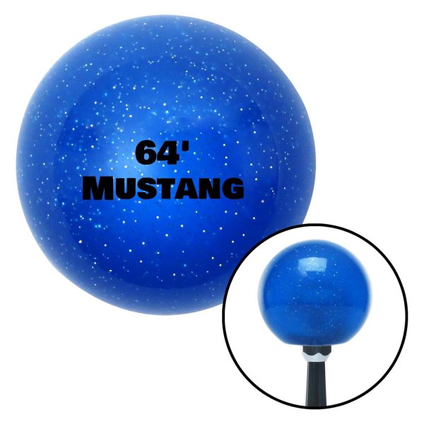 American Shifter® - Old Skool Series Translucent Blue with Metal Flakes Custom Shift Knob