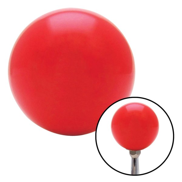 American Shifter® - Billiard Cue Ball Series Red Custom Shift Knob (M8 x 1.5 Insert)