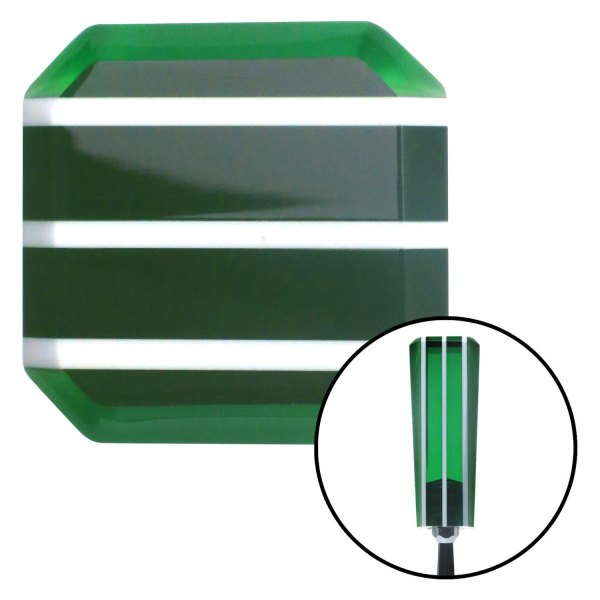 American Shifter® - Green Stripe Stix Custom Shift Knob (M16 x 1.5 Insert)