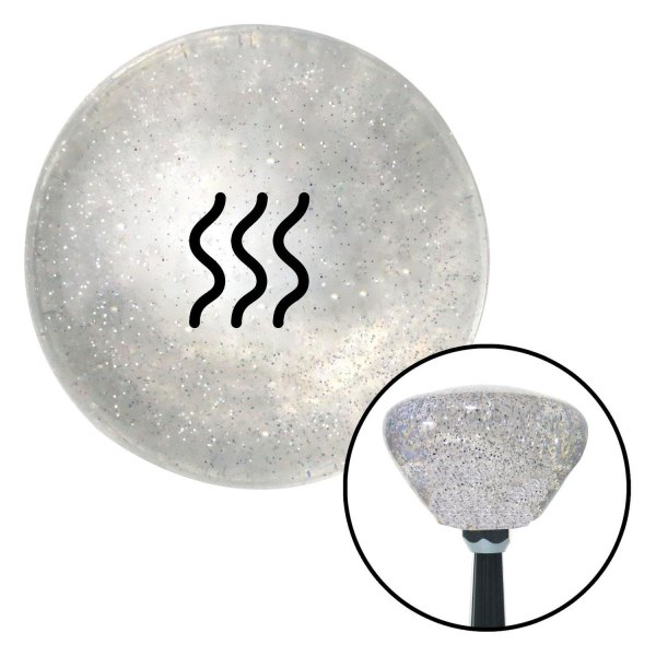 American Shifter® - Retro Series Clear with Metal Flakes Custom Shift Knob
