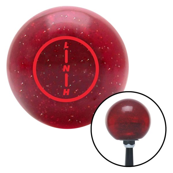 American Shifter® - Old Skool Series Translucent Red with Metal Flakes Custom Transfer Case Shift Knob (M16 x 1.5 Insert)