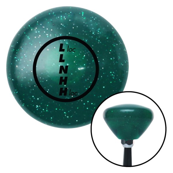 American Shifter® - Retro Series Translucent Green with Metal Flakes Custom Transfer Case Shift Knob