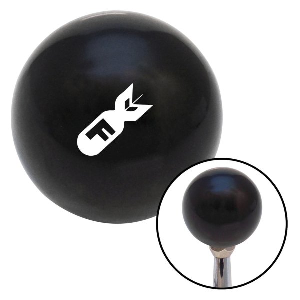 American Shifter® - Billiard Cue Ball Series Black Custom Shift Knob (M16 x 1.5 Insert)