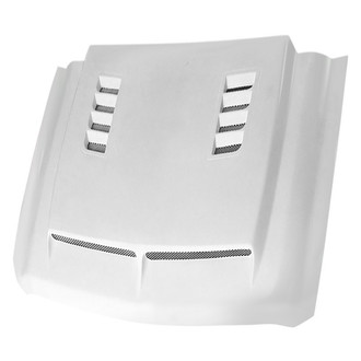 Amerihood® - E Style Functional Ram Air Fiberglass Hood (Unpainted)