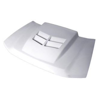 Amerihood® - CWL Style Functional Heat Extraction Fiberglass Hood (Unpainted)