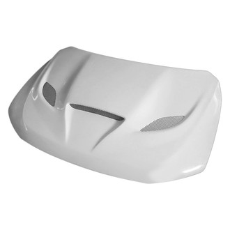 Amerihood® - HC Style Functional Heat Extractor Ram Air Fiberglass Hood (Unpainted)