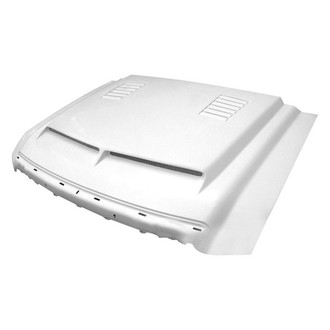 Amerihood® - E Style Functional Heat Extraction Ram Air Fiberglass Hood (Unpainted)