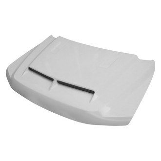 Amerihood® - E Style Functional Heat Extractor Ram Air Fiberglass Hood (Unpainted)