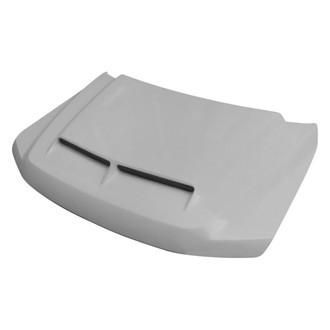 Amerihood® - E Style Functional Heat Extractor Ram Air Fiberglass Hood (Unpainted)