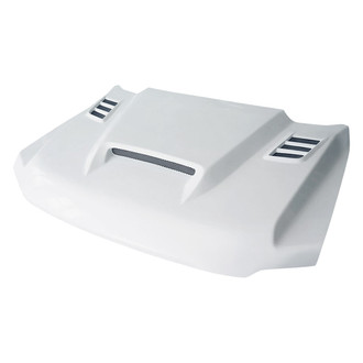Amerihood® - SSK Style Functional Heat Extractor Ram Air Fiberglass Hood (Unpainted)