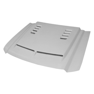 Amerihood® - E Style Functional Ram Air Fiberglass Hood (Unpainted)