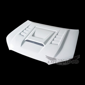 Amerihood® - SMS Style Functional Ram Air Fiberglass Hood (Unpainted)