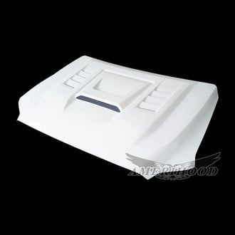 Amerihood® - SMS Style Functional Ram Air Fiberglass Hood (Unpainted)