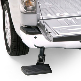 AMP Research® - BedStep™ Retractable Flip Down Bumper Step