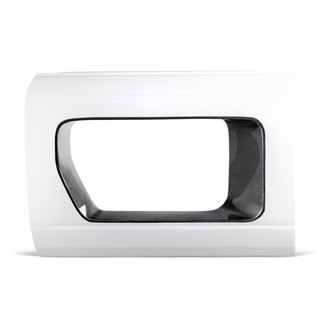 Anderson Composites® - Fiberglass Halo Front Doors with Carbon Fiber Inserts (Unpainted)
