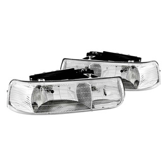 Anzo® - Driver and Passenger Side Chrome Euro Headlights