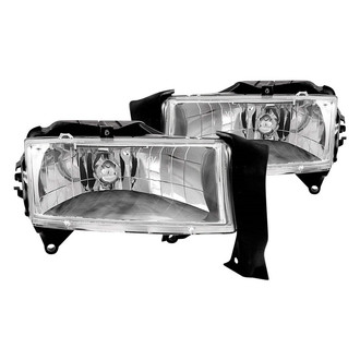 Anzo® - Driver and Passenger Side Chrome Euro Headlights