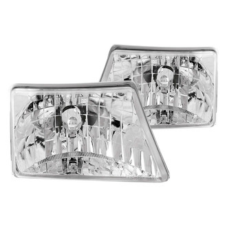 Anzo® - Driver and Passenger Side Chrome Euro Headlights