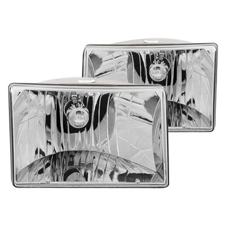 Anzo® - Driver and Passenger Side Chrome Euro Headlights