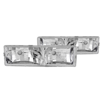 Anzo® - Driver and Passenger Side Chrome Euro Headlights