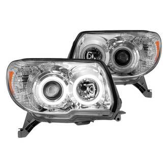 Anzo® - Driver and Passenger Side Chrome CCFL Halo Projector Headlights